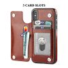 MELTAZO iPhone XS Max Case, iPhone XS Max Hoes, Hoesje iPhone XS Max, Case iPhone XS Max, iPhone XS Max Hoesje met Kaartenhouder, Premium PU-Leer, iPhone XS Max Portemonnee Hoesje (Bruin) 12 iPhone-Case-Pic-4