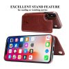 MELTAZO iPhone XS Max Case, iPhone XS Max Hoes, Hoesje iPhone XS Max, Case iPhone XS Max, iPhone XS Max Hoesje met Kaartenhouder, Premium PU-Leer, iPhone XS Max Portemonnee Hoesje (Bruin) 13 iPhone-Case-Pic-5