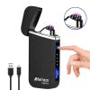MELTAZO Elektrische Aansteker, Electric Lighter, USB Oplaadbare Plasma Aansteker, Elektronische Aansteker, Briquet Électrique USB, Touch Sensor, Winddicht, Elektronische Oplaadbare Aansteker voor Sigaretten Camping Kaarsen in Geschenkpakket 2 Electric-Lighter-Pic-1