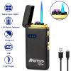 MELTAZO Elektrische Aansteker met Gas, Elektrische Aansteker, Aansteker Gas, Electric Dual Arc Lighter, Gasaansteker Navulbaar, Elektronische Aansteker, Aansteker Plasma, Aansteker Vuurwerk, USB Aansteker Plasma, 2-in-1 Aansteker voor Alles - Nieuw 10 Lighter-Pic-New-2