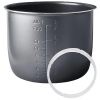 MELTAZO Multicooker Binnenpan, Binnenpot, Inner Pan (6 liter), Afdichtring, Sealing Ring 1 Multicooker pan