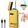 MELTAZO Elektrische Aansteker met Gas, Elektrische Aansteker, Aansteker Gas, Electric Dual Arc Lighter, Gasaansteker Navulbaar, Elektronische Aansteker, Aansteker Plasma, Aansteker Vuurwerk, USB Aansteker Plasma, 2-in-1 Aansteker voor Alles - Nieuw 2 2-in-1 lighter, dual purpose lighter