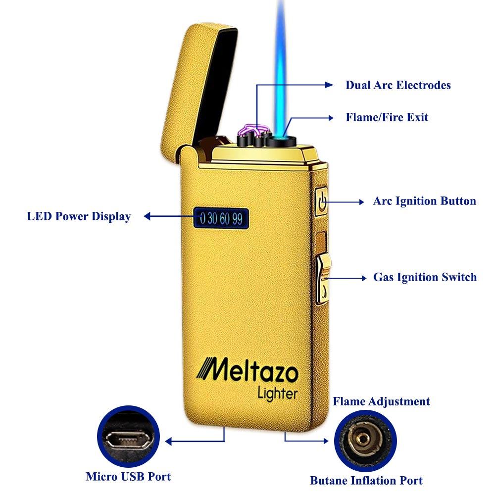 MELTAZO Elektrische Aansteker met Gas, Elektrische Aansteker, Aansteker Gas, Electric Dual Arc Lighter, Gasaansteker Navulbaar, Elektronische Aansteker, Aansteker Plasma, Aansteker Vuurwerk, USB Aansteker Plasma, 2-in-1 Aansteker voor Alles - Nieuw 5 MELTAZO Elektrische Aansteker met Gas, Elektrische Aansteker, Aansteker Gas, Electric Dual Arc Lighter, Gasaansteker Navulbaar, Elektronische Aansteker, Aansteker Plasma, Aansteker Vuurwerk, USB Aansteker Plasma, 2-in-1 Aansteker voor Alles - Nieuw - Image 3