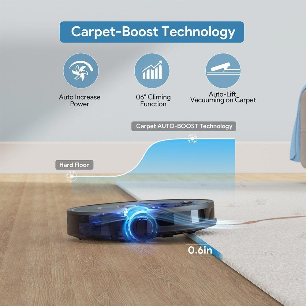 Bagotte BG800MAX Robotstofzuiger met Dweilfunctie, Self-Charging 4-in-1 Robot Vacuum Cleaner, Laser Lidar Navigatie, 3000Pa Sterke Zuigkracht, 150 Mins+ Runtime, App No-go Zone, Compatibel met App, WiFi, Alexa, Google Assistant - New Edition 6 Bagotte 5