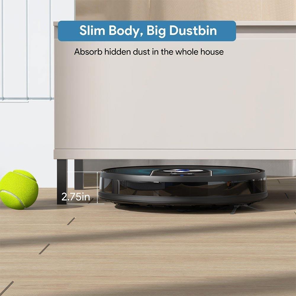 Bagotte BG800MAX Robotstofzuiger met Dweilfunctie, Self-Charging 4-in-1 Robot Vacuum Cleaner, Laser Lidar Navigatie, 3000Pa Sterke Zuigkracht, 150 Mins+ Runtime, App No-go Zone, Compatibel met App, WiFi, Alexa, Google Assistant - New Edition 8 Bagotte 7