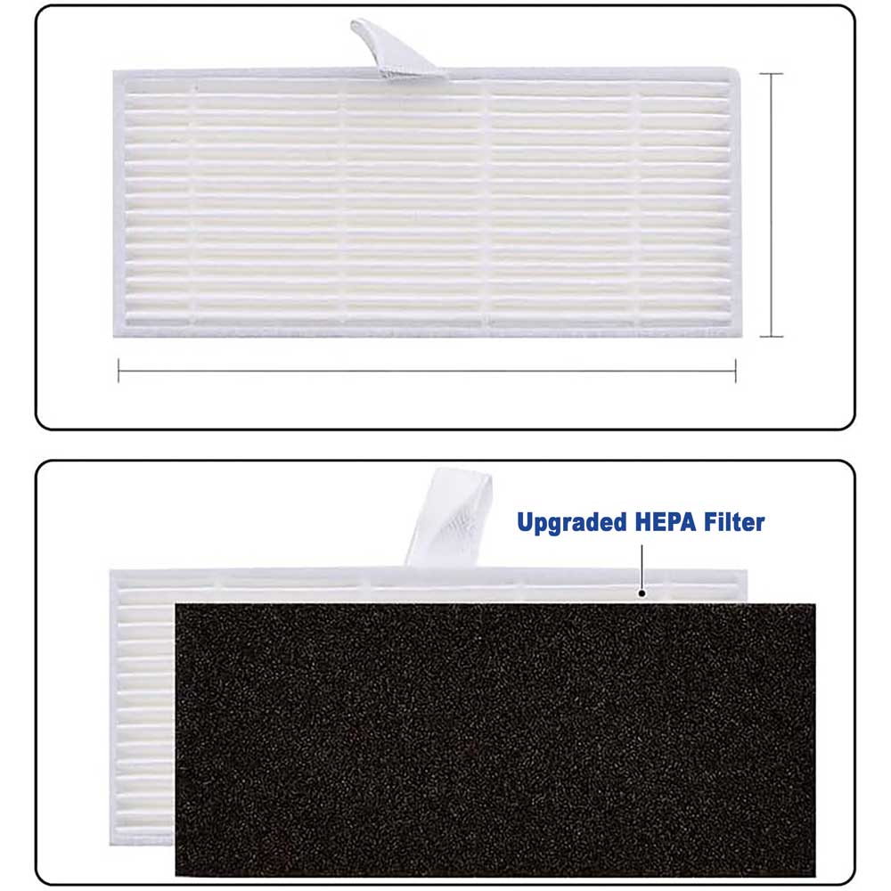 Bagotte BG800MAX Robotstofzuiger Accessoires/Vervangingsonderdelen, Bagotte BG800MAX Robot Vacuum Cleaner Accessories/Replacement Parts, Bijvulkitaccessoire met Rubberen Rolborstel, Zijborstels, en HEPA-filters voor Robotstofzuiger 5 Bagotte BG800MAX Robotstofzuiger Accessoires/Vervangingsonderdelen, Bagotte BG800MAX Robot Vacuum Cleaner Accessories/Replacement Parts, Bijvulkitaccessoire met Rubberen Rolborstel, Zijborstels, en HEPA-filters voor Robotstofzuiger - Image 3