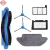 Shellbot SL60 Robotstofzuiger Accessoires/Vervangingsonderdelen, Shellbot SL60 Robot Vacuum Cleaner Accessories/Replacement Parts, Bijvulkitaccessoire met Rolborstel, Zijborstels, HEPA-filters, en Dweildoek voor Robotstofzuiger