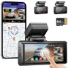 AZDOME Dashcam 5K M580, 3-Kanaals Dashcam voor Auto, Dashcam voor auto voor cabine en achter, Dashcam Full HD met GPS, Dashcam met 5G & WiFi, Dash camera voor Auto, Touchscreen Car Dash Camera, IR Nachtzicht-Rijrecorder, G-Sensor, 24 uur Parkeermodus 11 AZDOME Dashcam 5K M580, 3-Kanaals Dashcam voor Auto, Dashcam voor auto voor cabine en achter, Dashcam Full HD met GPS, Dashcam met 5G & WiFi, Dash camera voor Auto, Touchscreen Car Dash Camera, IR Nachtzicht-Rijrecorder, G-Sensor, 24 uur Parkeermodus - Thumbnail Image 1