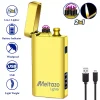 MELTAZO Elektrische Aansteker, Elektrische Aansteker met Lucifer, Elektrische Aansteker met Licht, Electric Lighter with Match, Aansteker Navulbaar, Elektronische Aansteker, Aansteker Vuurwerk, USB Aansteker BBQ Plasma, 2-in-1 Aansteker voor Alles - Thumbnail Image 2