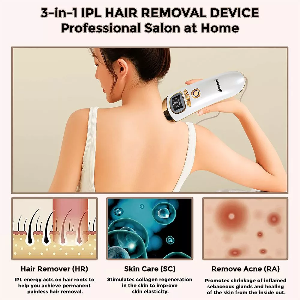 MELTAZO Roziani Pro 6 IPL Ontharingsapparaat, 3-in-1 IPL Lichtontharingsapparaat, Pijnloos IPL Laser Haar Verwijderaar, IPL Laserontharing, IPL Hair Removal Laser, IPL Haarlaser, 999.999 Flitsen, IPL Ontharing voor Lichaam en Gezicht 6 MELTAZO Roziani Pro 6 IPL Ontharingsapparaat, 3-in-1 IPL Lichtontharingsapparaat, Pijnloos IPL Laser Haar Verwijderaar, IPL Laserontharing, IPL Hair Removal Laser, IPL Haarlaser, 999.999 Flitsen, IPL Ontharing voor Lichaam en Gezicht - Image 5