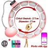 MELTAZO Hoelahoep Fitness, Hoelahoep met App, Smart Hula Hoop Fitness with App, Slimme Hoelahoop met Mobiele APP, Hoela hoep, Cerceau Intelligent avec App, Fitness Hoelahoep Volwassenen, Verstelbare Hoelahoep, Weighted Hula Hoop voor Vetverbranding