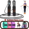 MELTAZO Springtouw met Teller, Weerstandsbanden Set, Fitness Springtouw, Smart Skipping Rope Fitness, Springtouw Teller, Springtouw Sport, Weerstandbanden, Resistance Band Set, Weerstand banden, Antislip Weerstandsbanden Fitness voor Crossfit - Thumbnail Image 1