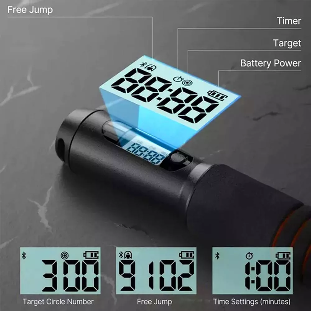 MELTAZO Springtouw met Teller, Weerstandsbanden Set, Fitness Springtouw, Smart Skipping Rope Fitness, Springtouw Teller, Springtouw Sport, Weerstandbanden, Resistance Band Set, Weerstand banden, Antislip Weerstandsbanden Fitness voor Crossfit 5 MELTAZO Springtouw met Teller, Weerstandsbanden Set, Fitness Springtouw, Smart Skipping Rope Fitness, Springtouw Teller, Springtouw Sport, Weerstandbanden, Resistance Band Set, Weerstand banden, Antislip Weerstandsbanden Fitness voor Crossfit - Image 3